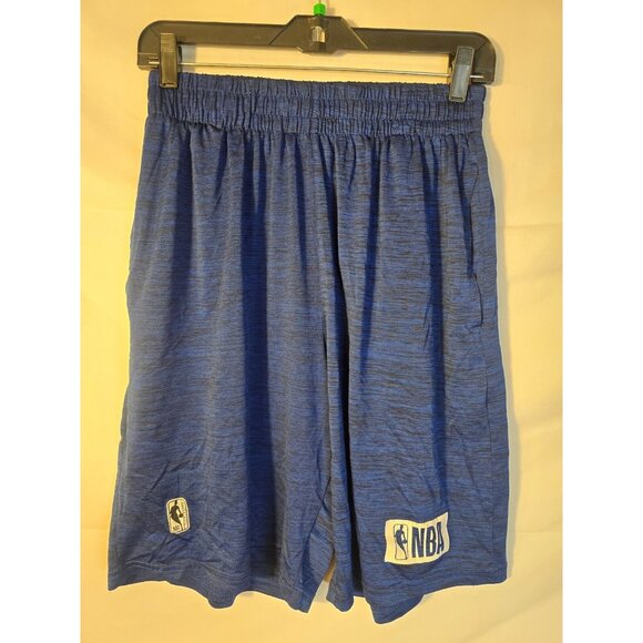 NBA Boys Blue Basketball Shorts Great Length Size Large 12/14 Elastic Waist L - Picture 1 of 3